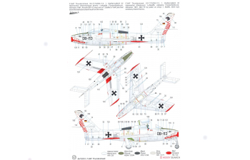 Сборная модель F-84F Thunderstreak 'Luftwaffe' HI-TECH