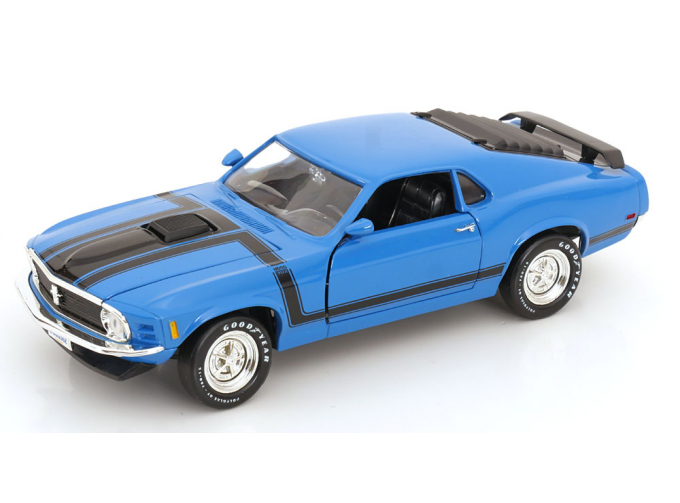 FORD Mustang Mach I Shaker Hood (1970), blue black