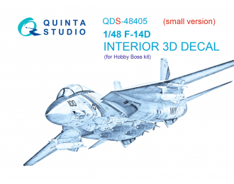 3D Декаль интерьера кабины F-14D (Hobby Boss) (Small version)