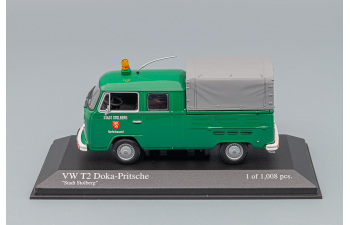 VOLKSWAGEN T2 Doka-Pritsche (1972) "Stadt Stolberg", green