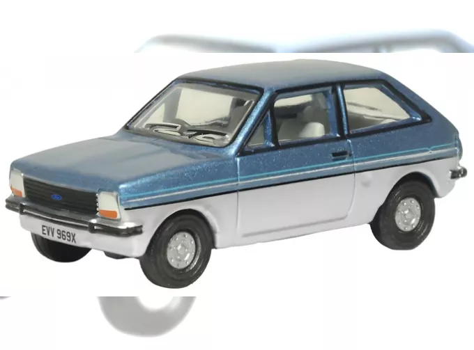 FORD Fiesta MKI (1981), blue/silver