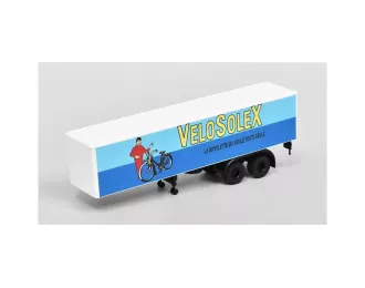 Полуприцеп-фургон VeloSolex, синий / белый