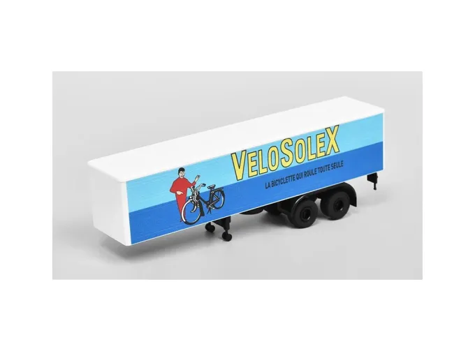 Полуприцеп-фургон VeloSolex, синий / белый