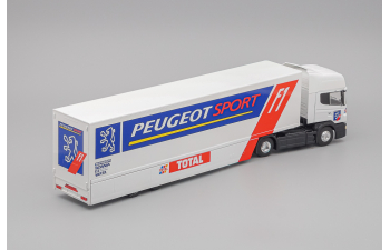 SCANIA 144L 530 "Peugeot Sport F1 Team" (1997), white