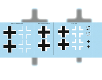 Декаль для Bf 109G-2 national insignia EDUARD