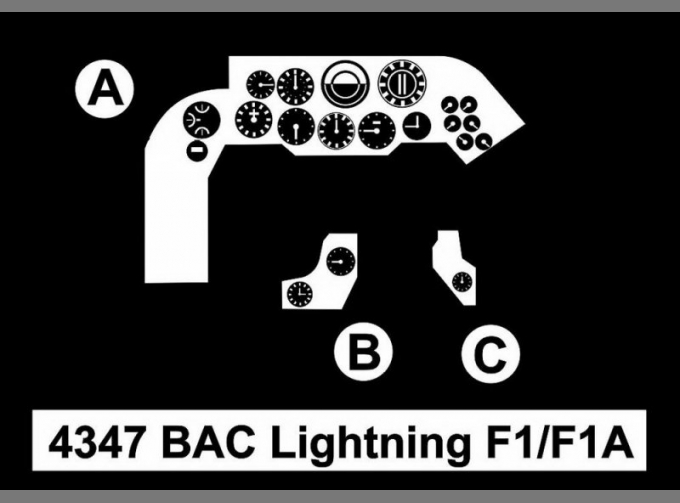 BAC Lightning F1/F1A - Cockpit Set for Airfix/Eduard kit