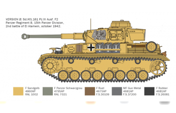 Сборная модель Pz.Kpfw.IV F1/F2/G With Afrika Korps Infantry