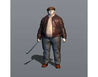 Фигура Таксист 4 (масштаб 1:24), окрашенная