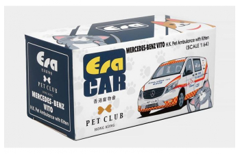 MERCEDES-BENZ Vito H.K. Pet Ambulance with kitten (2020), white/red