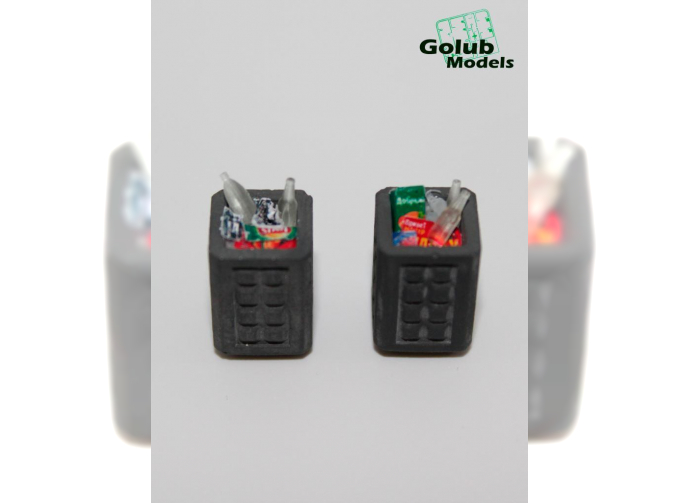 Бетонная урна с мусором (комплект 2 шт)