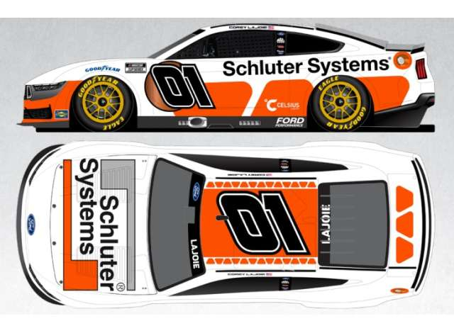 Ford Mustang #01 Corey Lajoie *Schluter-Systems* white/orange 2025