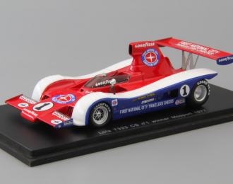 LOLA T333 Cs Patrick Tambay Ganador Mosport (1977), red / blue