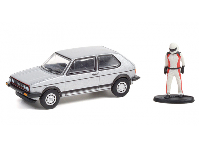 VOLKSWAGEN Golf I GTI с фигуркой водителя 1976 Silver 