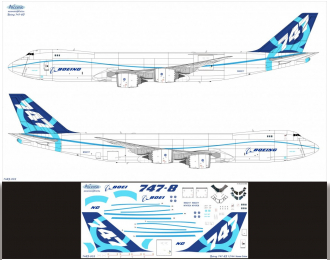 Декаль на самолет боенг 747-8F (Home Color)