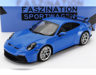 PORSCHE 911 992 Gt3 Coupe 2021 - Silver Rims, Shark Blue