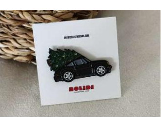 Значок Pin Porsche 911 *Christmas Tree*, black