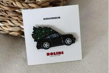 Значок Pin Porsche 911 *Christmas Tree*, black
