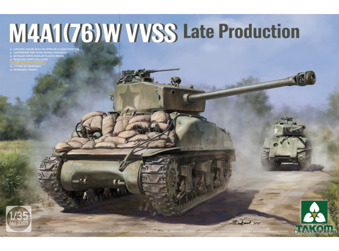 Сборная модель Танк M4A1(76)W VVSS