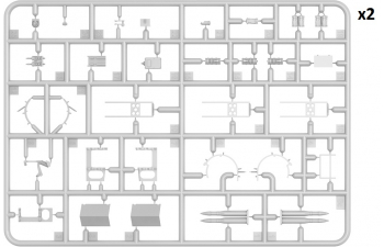Сборная модель диорама - полевой ремонт немецкого танка - Курск 1943