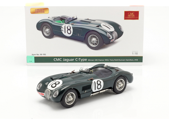 Jaguar C-Type 1953 24h France Winner #18 Tony Rolt / Duncan Hamilton (green)