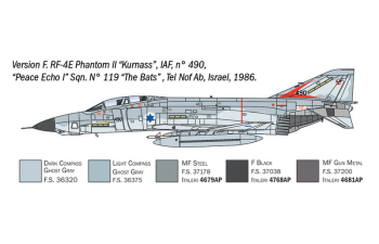 Сборная модель BOEING Rf-4 C/e Panthom Ii War Aircraft - Us Navy - South Vietnam 1965