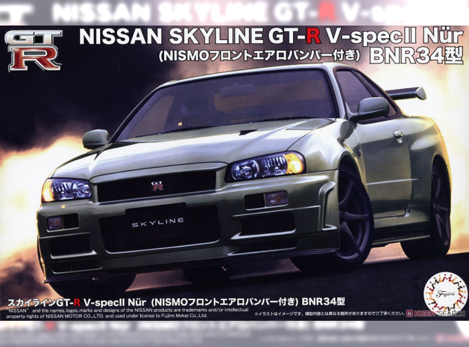 Сборная модель Nissan Skyline GT-R V-specII Nur