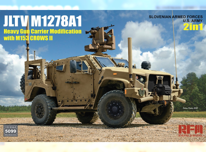 Сборная модель Бронеавтомобиль JLTV M1278A1 С M153 CROWS II