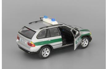 BMW X5 Polizei, silver / green