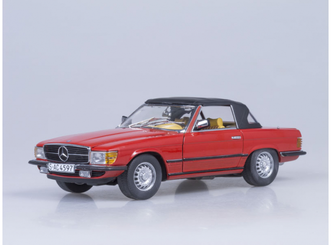 MERCEDES-BENZ 350 SL Closed Convertible (1977), red