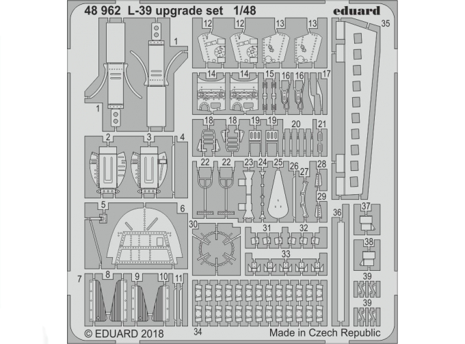 Фототравление для L-39 upgrade set