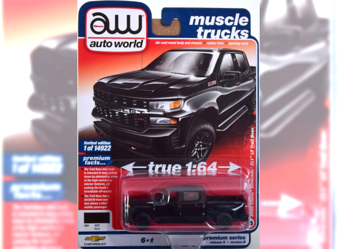 CHEVROLET Silverado ZL1, LT Trail Boss (2020), black