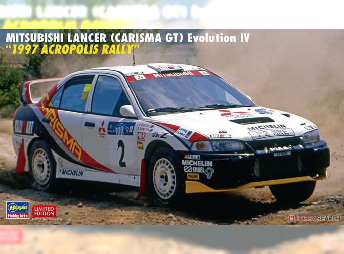 Сборная модель MITSUBISHI LANCER (CARISMA GT) Evolution IV "1997 ACROPOLIS RALLY" (Limited Edition)