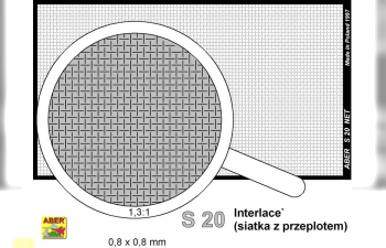 Net with interlaced mesh 0,8 x 0,8 mm