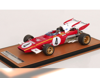FERRARI F1 312b2 N 4 Monaco Gp (with Pilot Figure) (1971) Jacky Ickx - Con Vetrina - With Showcase, Red White