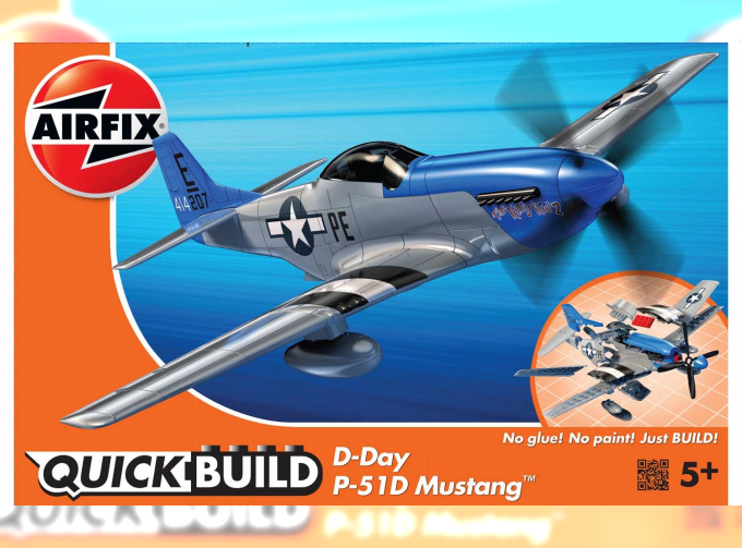 Сборная модель Quickbuild D-Day P-51D Mustang