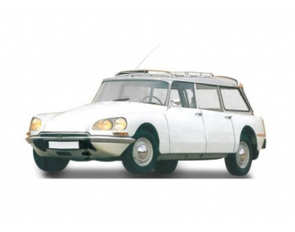 CITROËN DS21 Break 1970, White/ Grey