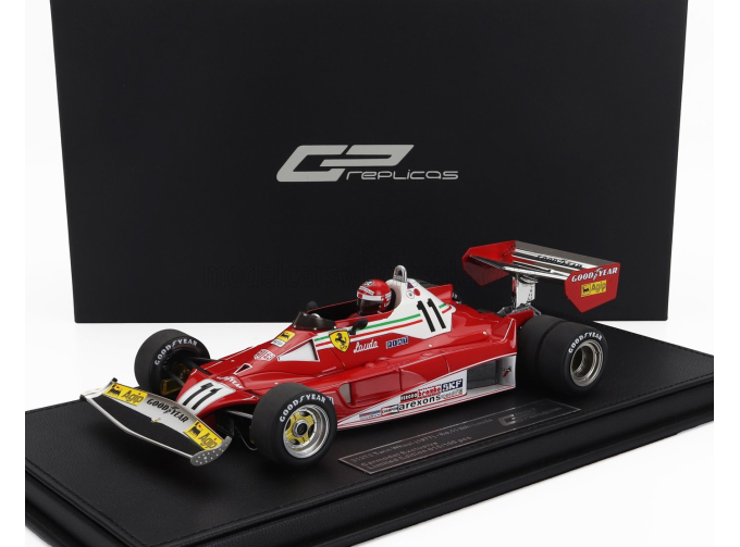 FERRARI F1 312t2 Six Wheels (6 Ruote) Scuderia Ferrari Sefac Team №11 Niki Lauda (with Pilot Figure) Season (1977) World Champion, Red