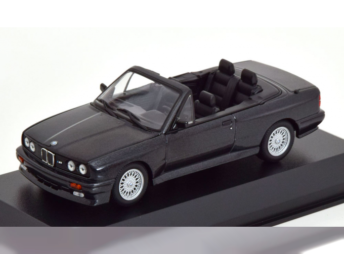 BMW M3 E30 Convertible (1988), black-metallic