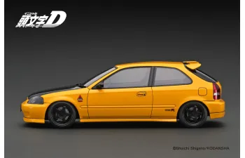 HONDA Civic (EK9) Type R *carbon bonnet* Initial D, yellow