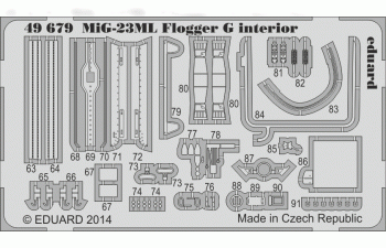 Фототравление Цветное фототравление для MiG-23ML Flogger G interior S.A.