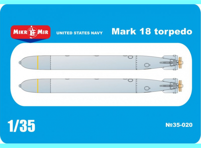 Сборная модель UNITED STATES NAVY Mark 18 torpedo