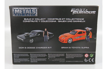 TOYOTA Supra Mkiv (1995) - Paul Walker - With Figure Brian O'conner - Fast & Furious I (2001), Orange Green