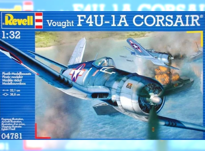 Сборная модель Американский палубный истребитель Chance Vought F4U-1A Corsair