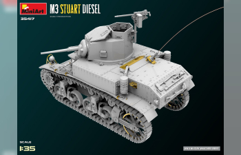 Сборная модель M3 Stuart Diesel Military 1945