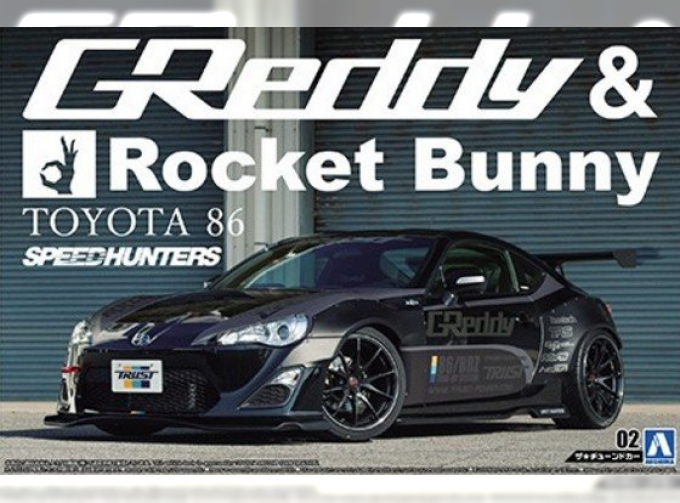 Сборная модель ZN6 Toyota 86 '12 Greddy & Rocket Bunny Volk Racing Version The Tuned Car No.2