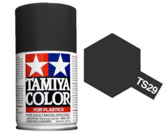 Краска спрей полуматовый черный TS-29 Semi Gloss Black (в баллоне), 100 мл.
