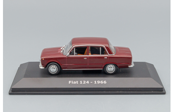 FIAT 124 Saloon (1966), dark red