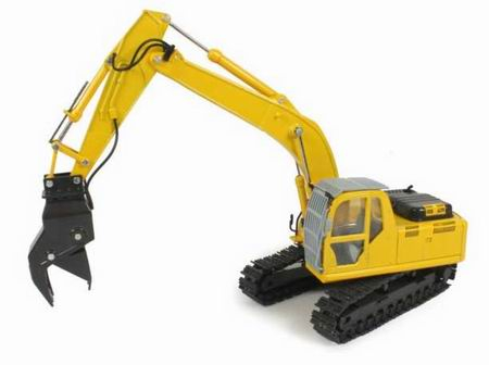 NH E215B Boom with drill, yellow