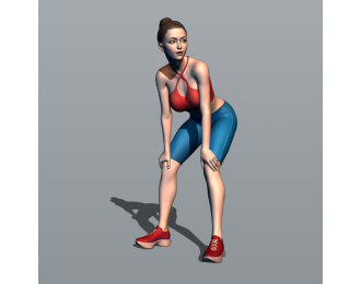 Фигурка 652 присела на тачку 2, окрашенная