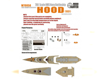 Набор деталей WWII Battleship HMS Hood Battleship 1931